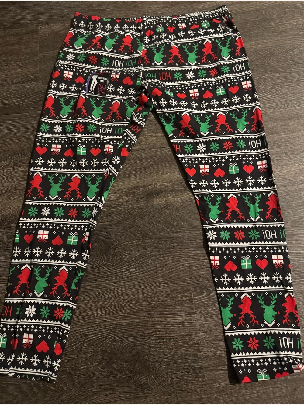 NWT No Boundaries Ugly Christmas Sweater Print Leggings XXL / 2X (19) Juniors